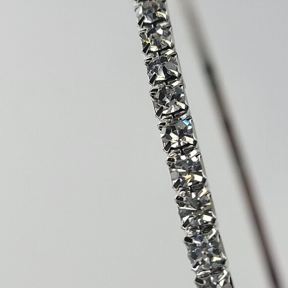 Silver Tone Rhinestone Headband - Picture 6 of 9